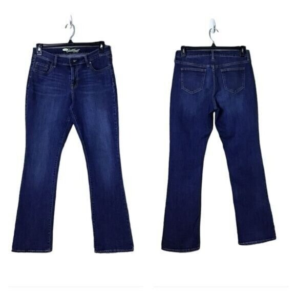 Old Navy The Sweetheart Womens Jeans Boot Cut Flare Size 10 Long Wide Le… - Picture 2 of 7